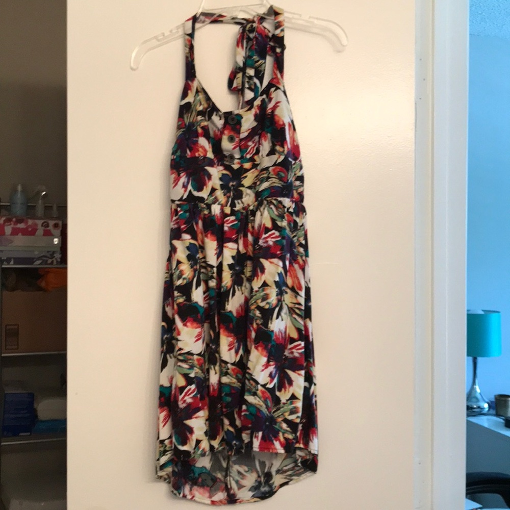 Floral halter dress
